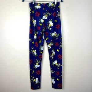 Women’s Christmas Snoopy Leggings SZ L